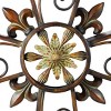 Metal Cross Scroll Wall Decor Brown - Olivia & May: Iron Art, Vertical Hanging - image 4 of 4