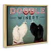 Stupell Industries Antique Winery Dogs Sign Floating Frame Canvas Art, Gold, 21" x 17" - 2 of 4