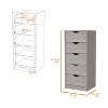NicBex Dresser for Bedroom,Chest of Drawers with Handle Free Design,Modern Freestanding Dresser,Storage Dressers for Bedroom - 3 of 4