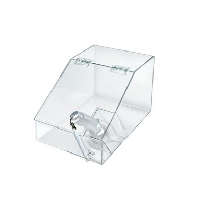 Azar Displays 1.5 Gallon Acrylic Candy Bin with Lift-Open Top and Scoop