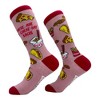 Crazy Dog T-Shirts Women's These Are My Cheat Day Socks Funny Junk Food Fitness Workout Joke Footwear - 2 of 4