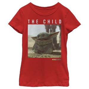 Girl's Star Wars The Mandalorian The Child Frame T-Shirt - 1 of 4