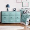 Sorbus 9 Drawers Dresser- Storage Unit with Steel Frame, Wood Top, Fabric Bins - for Bedroom, Closet, Office and more - 2 of 4
