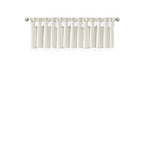 Gracie Mills Elroy Lightweight Beaded Faux Silk Valance - 1 of 4
