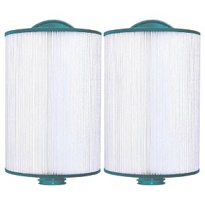Hurricane 2 Pack HF6H940-01 Advanced Pool and Spa Filter Cartridge Replacement for PWW50P3, Unicel 6CH-940, Filbur FC-0359, White - 1 of 4