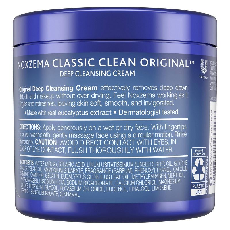 Noxzema Classic Clean Original Deep Cleansing Cream - Eucalyptus Scented - 12oz, 3 of 5