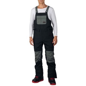 Alpine Swiss Mens Snow Bib 10K Waterproof Ski Overalls Insulated Snowboard Pants Windproof Breathable Outdoor Winter Sports - 1 of 4