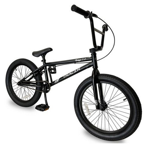 Edge 3.0 20 Inch Hi-ten Framed Freestyle Bmx Beginners Bike For Child Or Adult Riders 5 Feet To 6 Feet 2 Inches Tall, Matte Black : Target