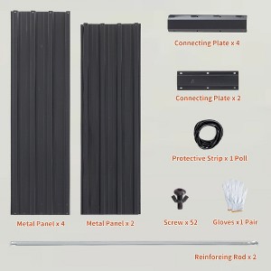 Gulches 8¡Á4¡Á1 ft Galvanized Metal Raised Garden Bed - Large Outdoor Planter Box for Vegetables, Flowers, Herbs (94.3¡Á47.2¡Á13.4") - 1 of 4