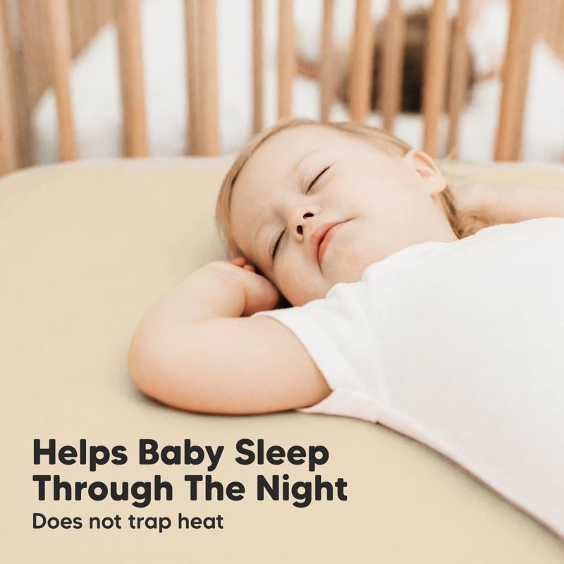 KeaBabies 2pk Isla Fitted Crib Sheets for Boys, Girls, Baby Crib Sheet, Fits Standard Nursery Crib Mattresses, 6 of 11