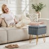 NicBex Modern Convertible Makeup Seat Vanity Stool Chair with Storage,Comfy Footstools Accent Chair for Bedroom,Living Room,Office - 2 of 4