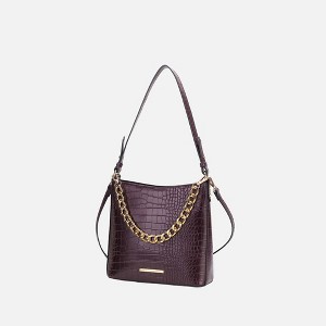 MKF Collection Bizzy Faux Crocodile-Embossed Vegan Leather Women’s Shoulder Bag by Mia K - 1 of 4