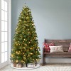 Puleo 7.5' Pre-Lit Artificial Vermont Pine Christmas Tree with 300 Dual Function LED Lights - 4 of 4