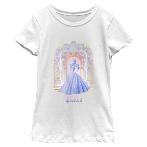 Girls Wicked: For Good Glinda Flowers and Trees T Shirt - 1 of 4