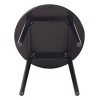 GlasFlength Dining Tables Modern Round Solid Wood Table Simple Elegant Design for Small Spaces and Kitchens, Black, 31.5"*31.5"*29" - 3 of 4