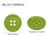 Unique Bargains Sewing Resin Round Flat 4-Hole Replacement Craft Buttons 20 Pcs - 2 of 4