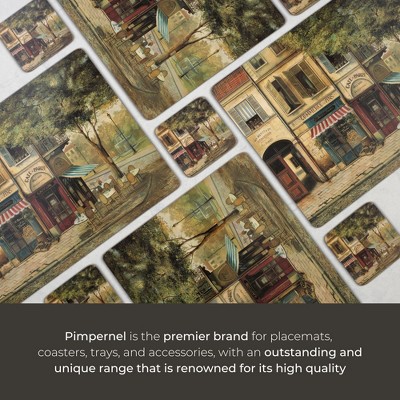 Parisian Scenes Hardboard Placemats Set of 4