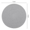 REGALWOVEN Farmhouse Kitchen Decor Indoor Outdoor Cotton Rope Dining Table Placemats 4 Pcs - 2 of 4
