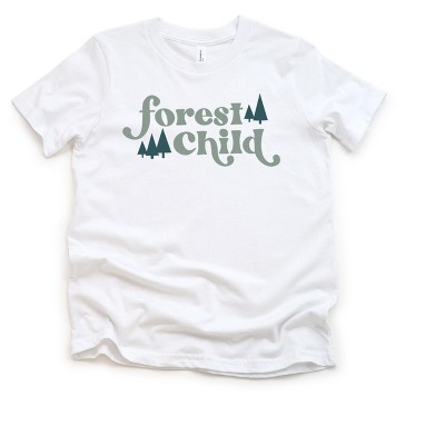 The Juniper Shop Forest Child Girls Short Sleeve Tee - 5T - White