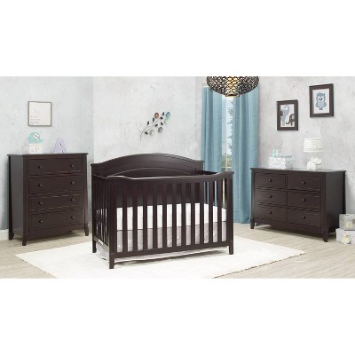 sorelle 4 in 1 convertible crib espresso