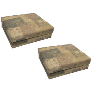 Blazing Needles, 20-inch by 19-inch Patterned Outdoor Chair Cushions (Set of 4) - 1 of 1