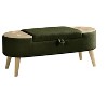 XIYUYEU Modern Unique Oval Ottoman Bench with Mutifuctional Top,Upholstered Storage Ottoman for Living Room - 4 of 4