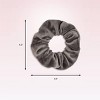 scünci No Damage Plush Velour Scrunchies - Neutral - All Hair - 6pcs - 4 of 4