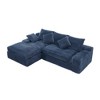 98'' Cloud L-Shaped Modular Sectional Sofa with Deep Seat and Convertible Sponge Cushions - 3 of 4