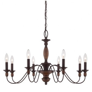 Quoizel Lighting Holbrook 8 - Light Chandelier in  Tuscan Brown - 1 of 4