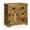 Industrial Sideboard Buffet Cabinet, Kitchen Cabinet with 4 Drawers, 1 Door, Adjustable Shelf Coffee Bar Cabinet - 3 of 4