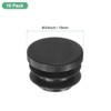 Unique Bargains Round Plastic Hole Plugs Patio Chairs Fences Metal Tubing Leg Cap Black - 3 of 4