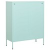 vidaXL Storage Cabinet Olive Green Steel 31.5 x 13.8 x 40.0 in - Mint - 4 of 4