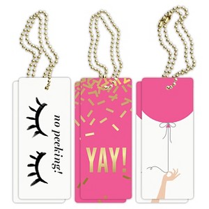 6ct Inklings Paperie Birthday Vol. 1 Luxe Tags, Pink