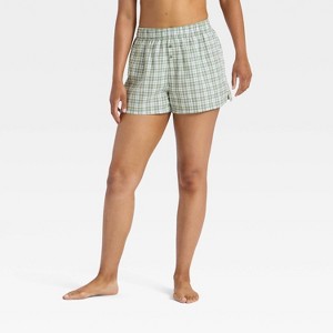 Women's Boxer Pajama Shorts - Wild Fable™ - 1 of 3