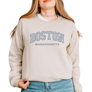 Simply Sage Market Embroidered Boston Massachusetts Sweatshirt - 1 of 4