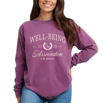 Simply Sage Market S.W.Smiley Well-Being Association Garment Dyed Long Sleeve