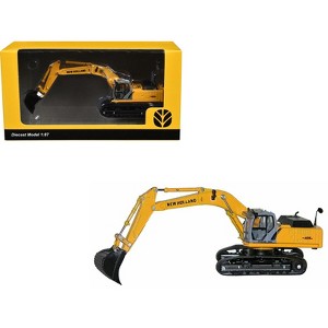 New Holland E 485 B Tracked Excavator Yellow 1/87 (HO) Diecast Model by Promotex - 1 of 4