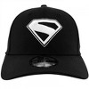 Adult Superman James Gunn Logo Black and White Colorway New Era 39Thirty Fitted Hat - 2 of 4