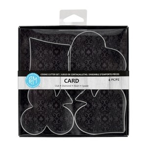 R&M International Casino Playing Card Theme 4 Piece Cookie Cutter Set - 1 of 3