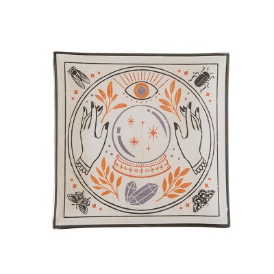C&F Home Magic Crystal Ball Halloween Glass Tray