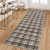 Plaid Washable Rug Area Rug for Bedroom Modern Living Room Rug Non Slip Tartan Large Area Rug Non Shedding Throw Rugs - 4 of 4