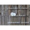 Storied Home Farmhouse Decorative Iron Ledges, Distressed Cream, Set of 4 Sizes - 3 of 4