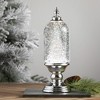 13"H Sullivans Lighted Tree Shimmer Globe, Christmas Decor, Silver - 3 of 3