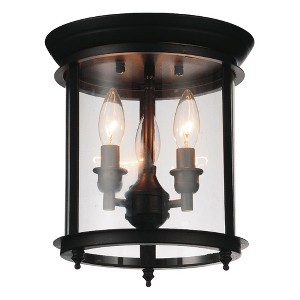CWI Lighting Desire 3 Light Cage Flush Mount With Oil Rubbed Bronze Finish - 1 of 4