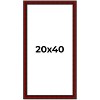 PosterPalooza | Panoramic Weathered Red Picture Frame - UV Acrylic, Foam Board Backing, Hanging Hardware - 2 of 4