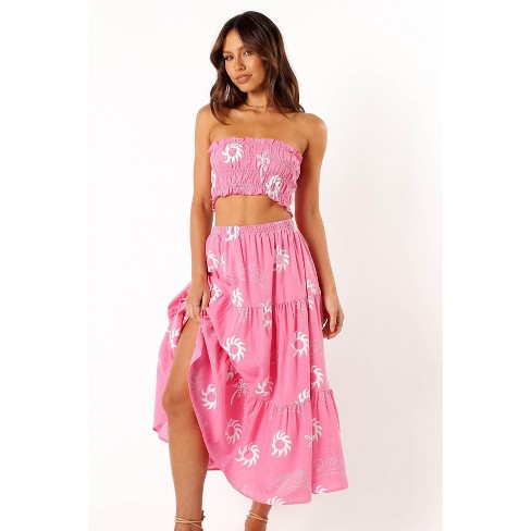 Francesca Two Piece Set Pink White M Target