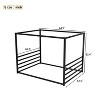 CAVINAS Twin/Full/Queen Size Kid Sunshade Floor Bed,Metal Canopy Toddler Bed Frames,Floor Bed for Kids,Girls&Boys,No Box Spring Needed - 3 of 4