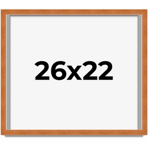 PosterPalooza | Modernist Brown Picture Frame - UV Acrylic, Backing Board, Hanging Hardware Included - 1 of 4