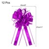 Unique Bargains Large Pull Bow Metallic Gift Wrapping Ribbon for Wedding 12 Pcs - 2 of 4