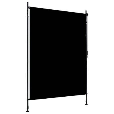 vidaXL Roller Blind Anthracite Fabric with PA coating, Steel, Aluminum